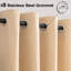 Rideau d'extérieur avec œillets, rideaux imperméables occultants et isolants pour salon de chambre à coucher, rideau efficace pour la protection de la vie privée et du soleil, pour balcon, terrasse, panneau simple, l 52 po x L 84 po, beige-273171702-273211191