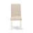 Barry Parson Dining Room Chairs - Cream Linen Fabric Upholstered Chairs, Set of 2, Linen White-1593636064-1593636065