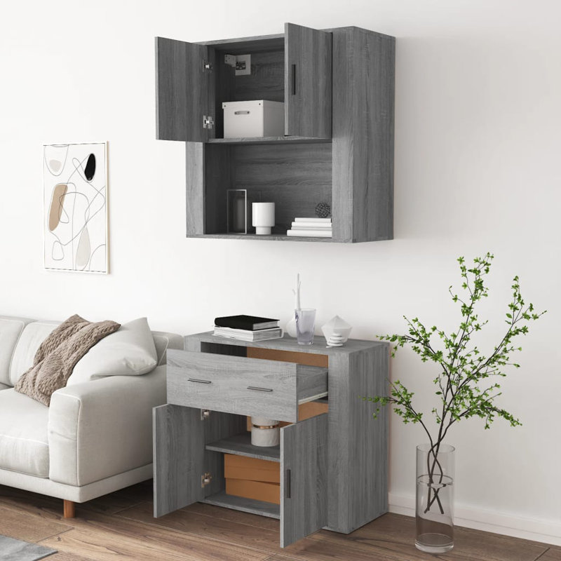 Vidaxl 80cm Sideboard, Light Gray