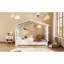 Lit simple avec rangement, lit gigogne en bois, chambre d'enfant moderne-1970389436