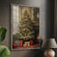 Reproduction d'art encadrée de Noël des Fêtes de Noël - bois massif-1718220609