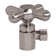 Cross Handle Angle Stop Shut Off Valve, 1/2" IPS Inlet with 3/8" Compression Outlet