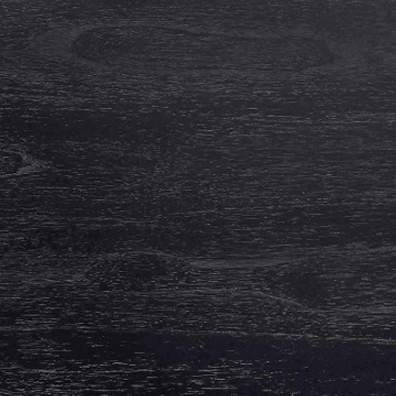 Table de chevet étroite à 3 tiroirs Horizon, Noir
