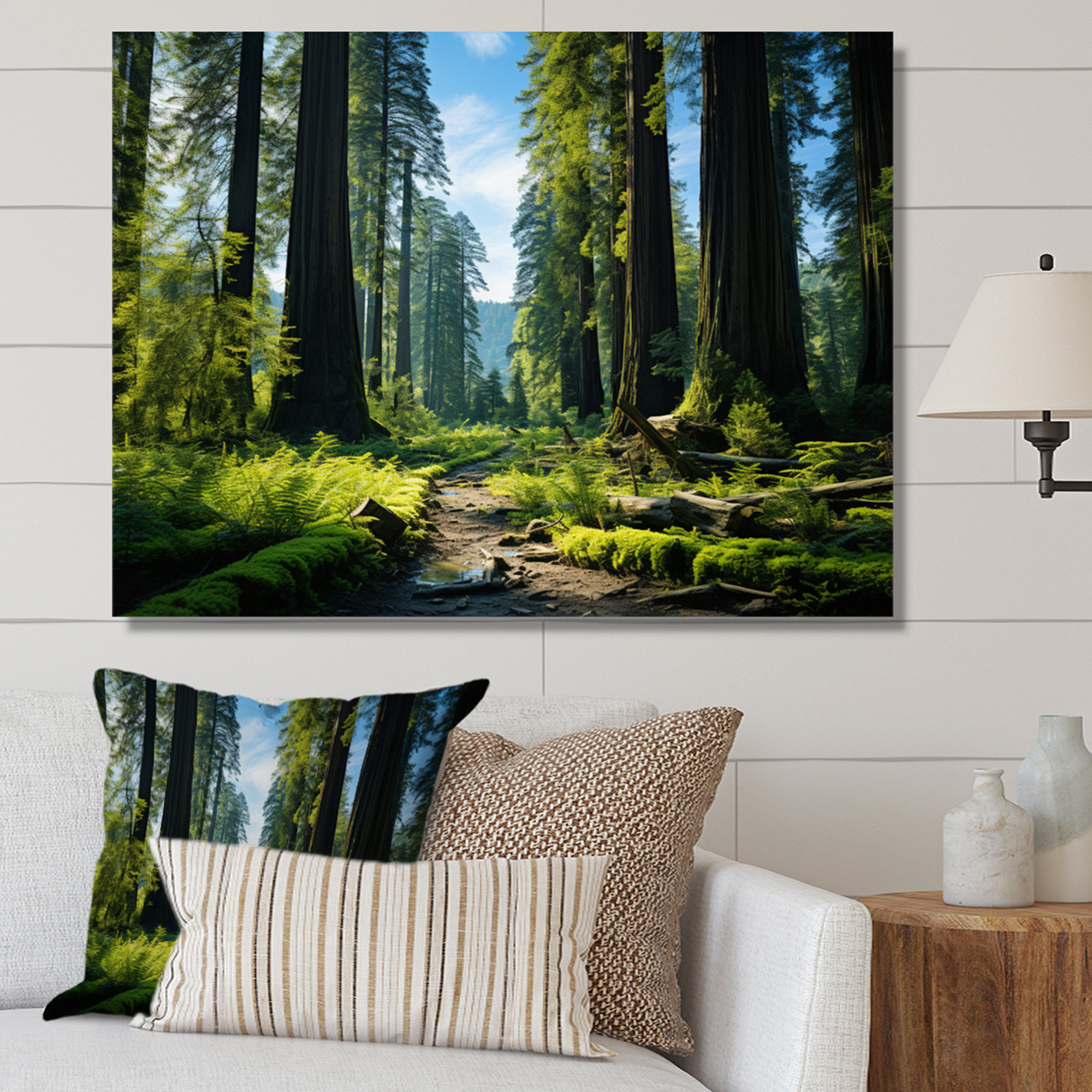 Millwood Pines Redwood Giants Tree Forest II - Tree Redwood Wall Art ...
