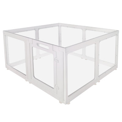 Cages et parcs sécuritaires pour chat en acrylique, transparents, faciles à assembler pour la maison