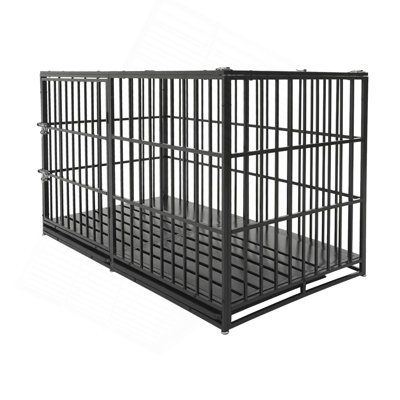 61" Extra Large Heavy Duty Dog Crate Dog Cage Strong Metal Dog Kennels And Pens Crates For Large Dogs