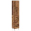  Highboard Black Oak 69.5 X 34 X 180 Cm Engineered Wood-1342277944