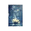 Fleur de lotus, art mural sur toile sans cadre 24 "x 36"