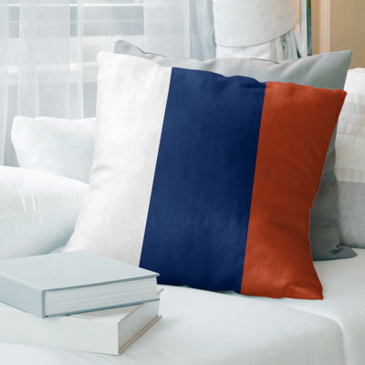 Edmonton Hockey Linen Striped Pillow