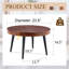 Table basse ronde élégante - 23,6 pouces de diamètre, procédé de moulage par aspiration exquis, conception, pieds en métal pulvérisé.-2062523888-2062523891