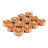 Rain Lissed Oak Leaf Scented Tealight Candle with Plastic Holder