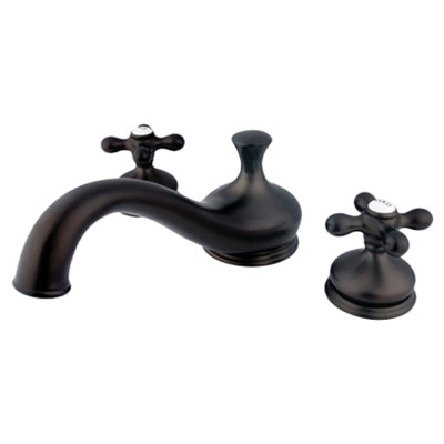 Double Handle Deck Mounted Roman Tub Faucet