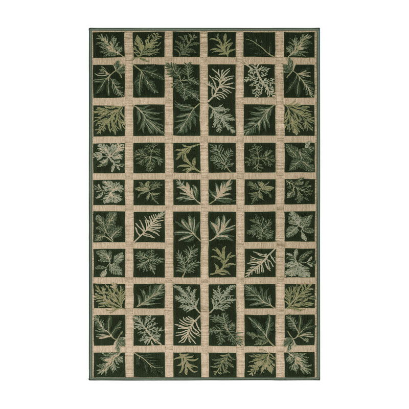 Tapis vert lavable à la machine, Rectangle 2 pi x 3 pi
