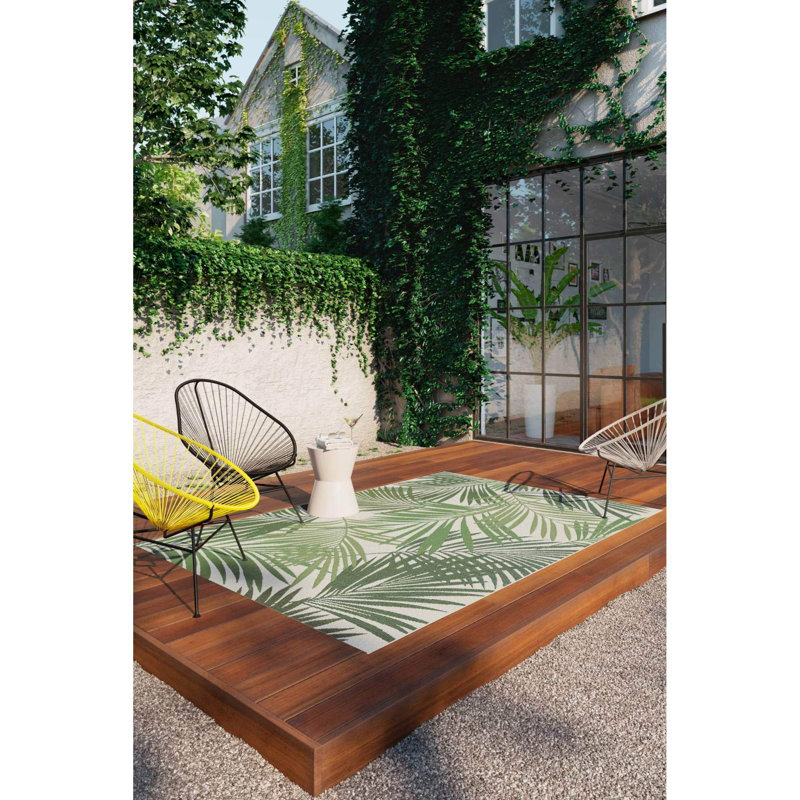 Floral Indoor / Outdoor Area Rug, Rectangle 160 cm x 230 cm