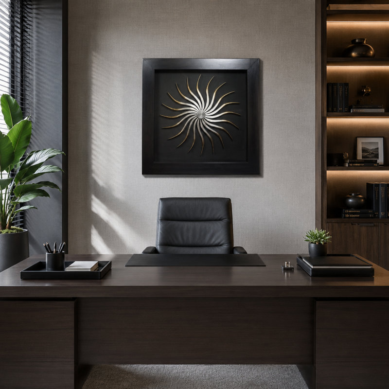 Handmade Modern Landscape & Nature Wall Decor on Metal