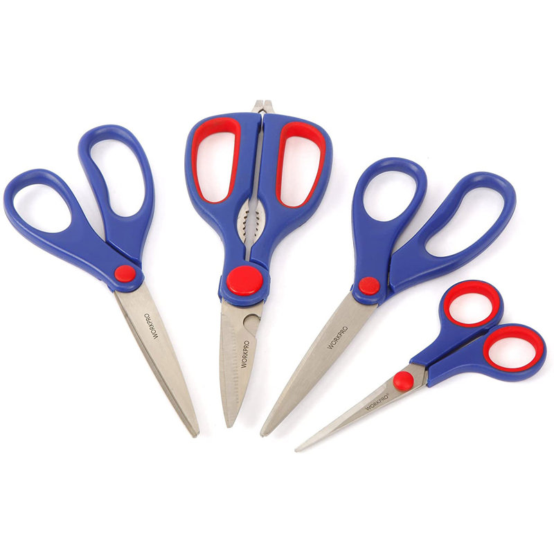 Prime-Line Scissors Set, Stainless Steel Blades, Molded Plastic
