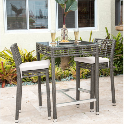 Ensemble repas avec coussins 3 pièces Graphite
