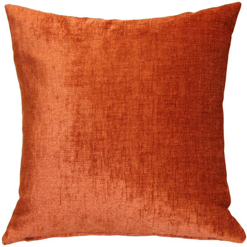 Housse et insert de coussin carré Roxy, 20 po x 20 po, Orange