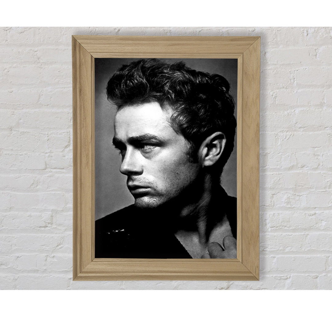 James Dean Classic B N W - Einzelne Bilderrahmen Kunstdrucke