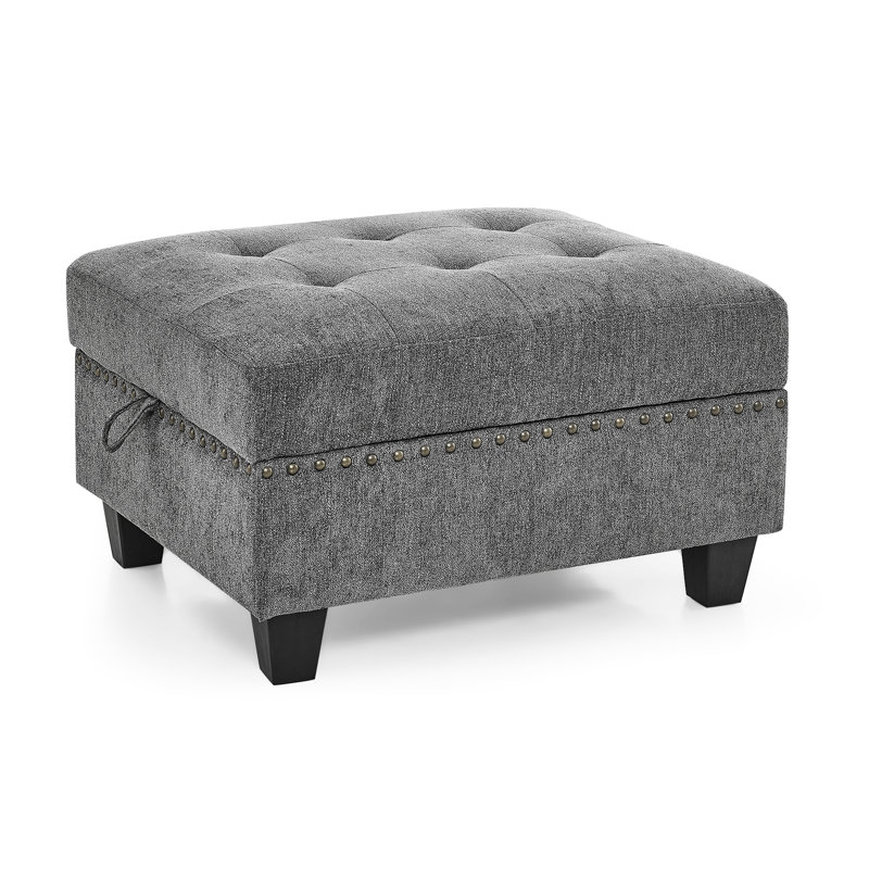 Chenille en gris pour modulaire modulaire, structure en bois massif, rembourrage en éponge à haute densité, conception de tissu, assemblage et assemblage de bricolage, support de patin, structure de bureau à domicile idéale, housse, multiples