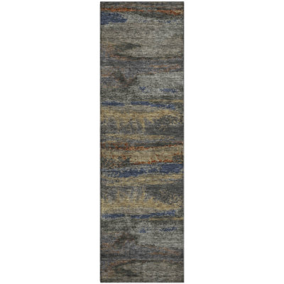 Premium Machine Washable Prisco Graphite Rug