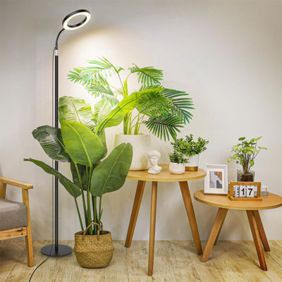 Grow Lights For Indoor Plants Full Spectrum With Stand, Floor Plant Growing Lamp For Large Plants, Auto ON/Off Timer 4/8/12H, 4 Dimmable Levels, 47.2-63 Inches Adjustable Height