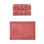 Ensemble de serviettes de bain 100% coton 2 pièces Buariki Collection et tapis de bain 1 pièce Buariki Collection