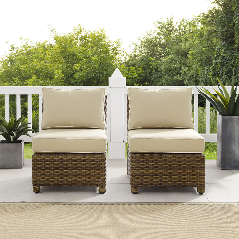 Ensemble de chaises d'extérieur 2 pièces Regina, Brun, Beige