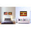 «Ouganda Country Flag», peinture sur toile encadrée-41273725-41927500