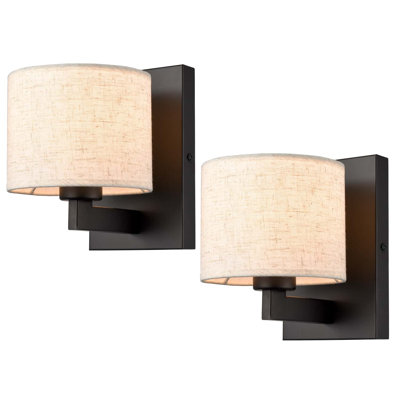 Ensemble de deux appliques murales en tissu