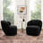 Melora 2-Pieces Boucle Swivel Barrel Accent Chair-1507206126