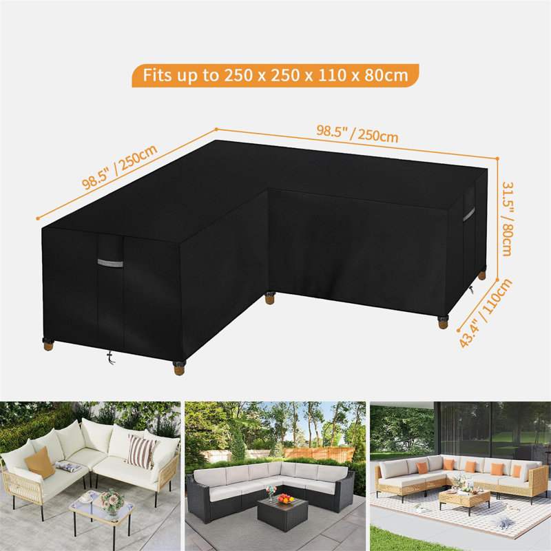 Outdoor Cover, 80cm H X 250cm W X 250cm D
