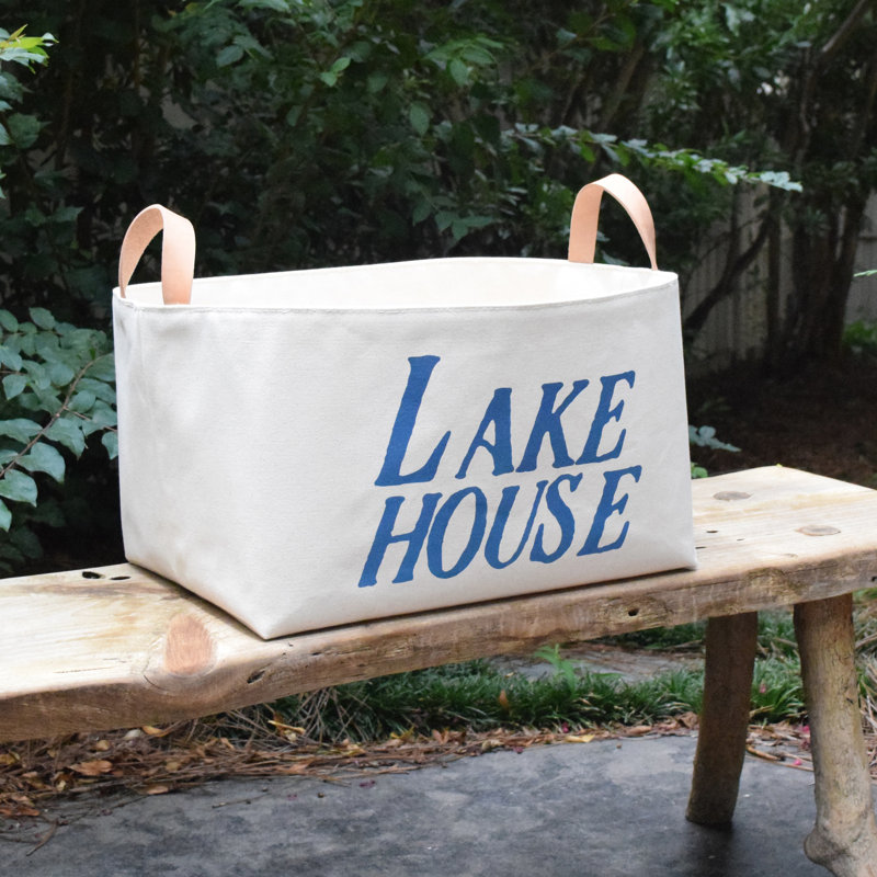 Panier en tissu Lake House, Indigo