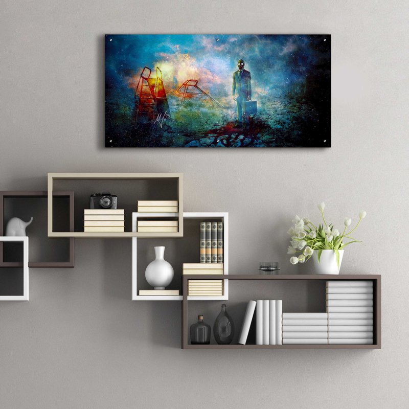 «Geuil» par Mario Sanchez Nevado, art mural en verre acrylique, H 24 po x l 48 po x P 0,2 po