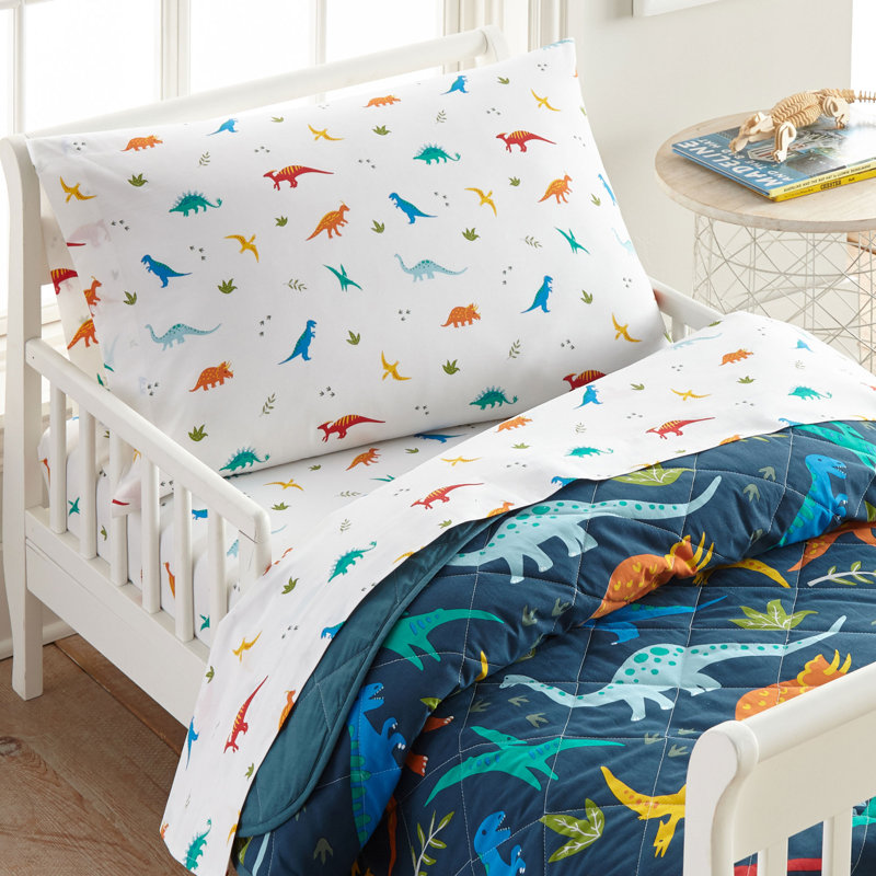 Wildkin 100% Cotton Kids Pillowcase – Soft, Breathable & Standard Size (20x30) - Jurassic Dinosaurs