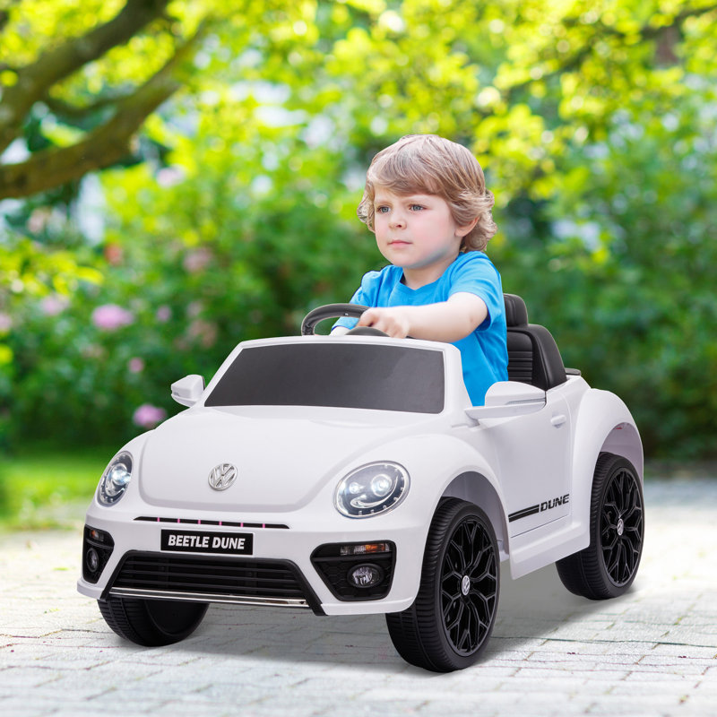 Voiture électrique 12V pour voiture Beetle, Blanc
