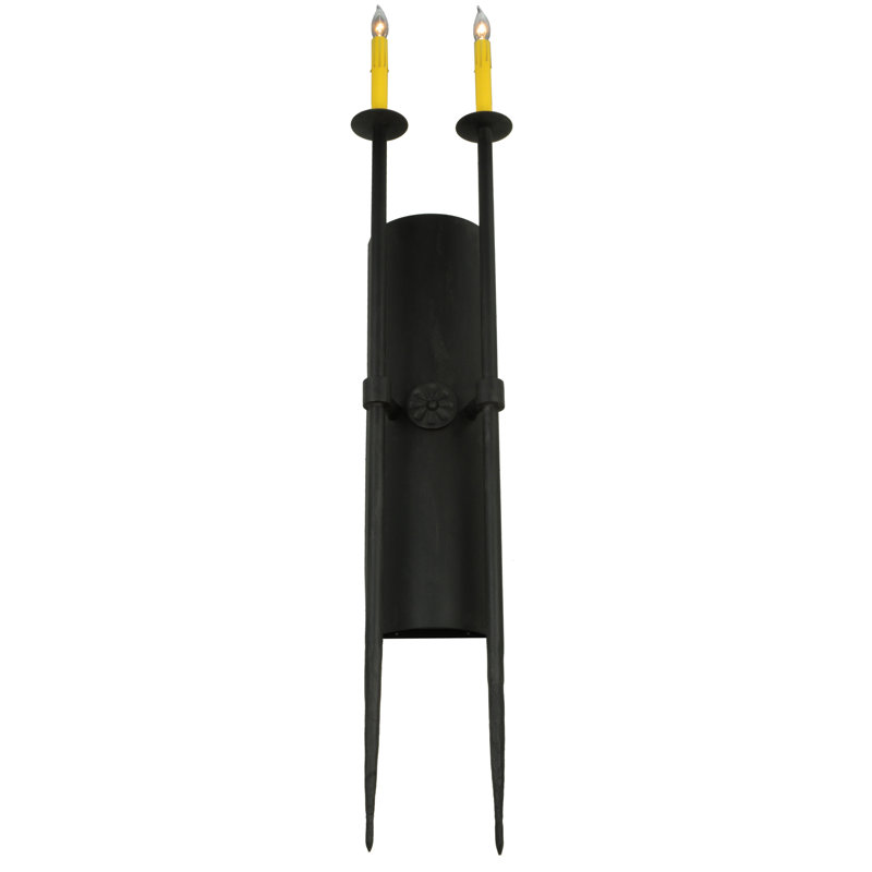 Warwick Steel Candle Wall Light