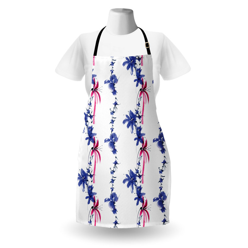 East Urban Home Traditional Apron Unisex, Native Effect, Adult Size, Purple