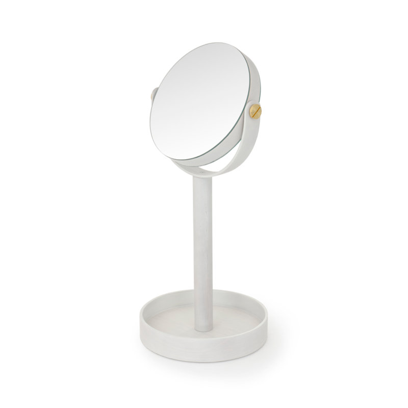 Oak Round Mirror