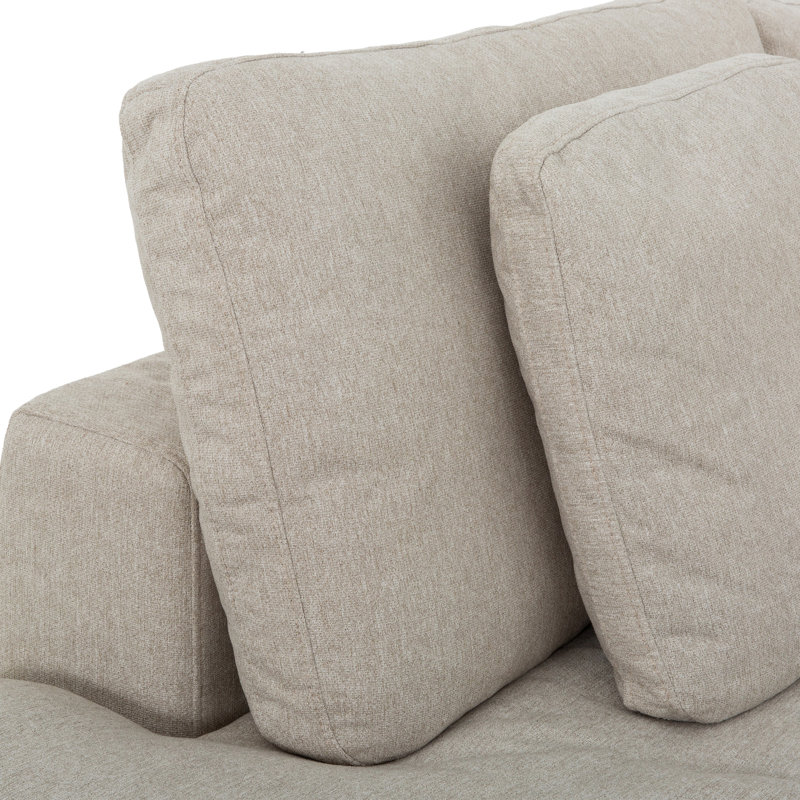 Canapé modulaire rembourré de 2 pièces Laquia, Orienté à gauche (vu de face)