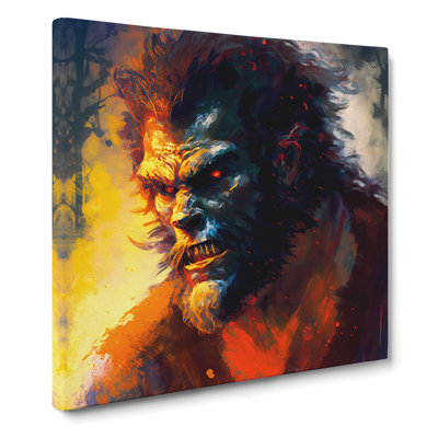 Werewolf Post-Impressionism - Wrapped Canvas