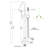 High Arch Single-Handle Freestanding Tub Faucet Bathtub Filter With Handheld Shower In Venetian-111704741
