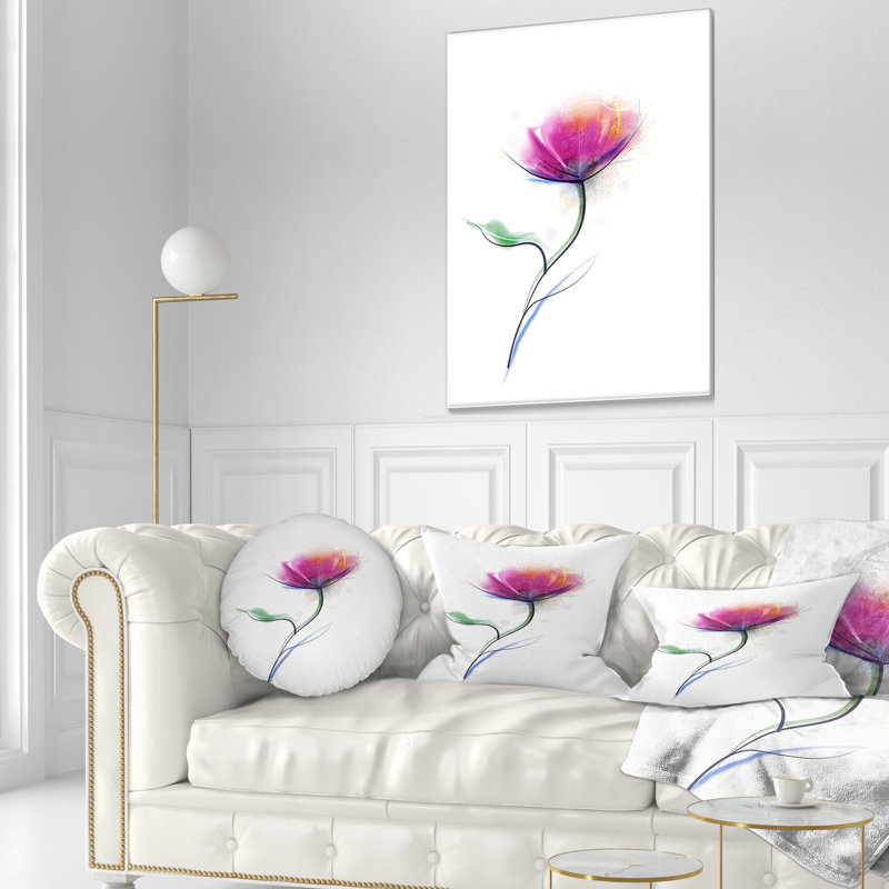Dessin à l'aquarelle à motif floral