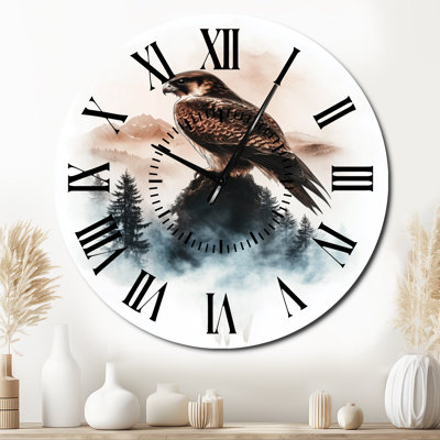 Grande horloge murale Falcon at the Peak II - Nature