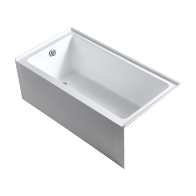 ANDVIN 60'' x 32'' Alcove/Tile In Soaking Acrylic Bathtub
