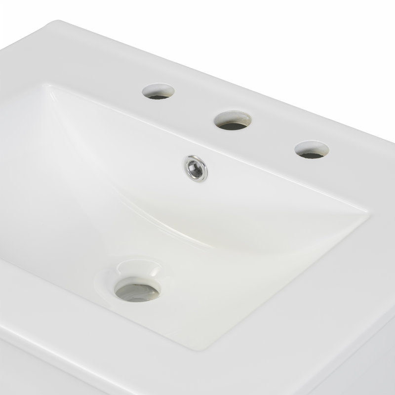 Ensemble de meuble-lavabo 24 po avec lavabo en céramique