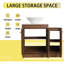 35.46'' Single Bathroom Vanity with Ceramic Top