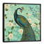 Peacock Arbor VI 1 Piece Floater Frame Wall Art on Canvas-56677557-101410401
