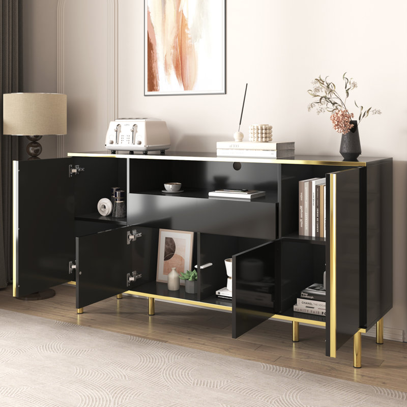 150cm Sideboard, Black