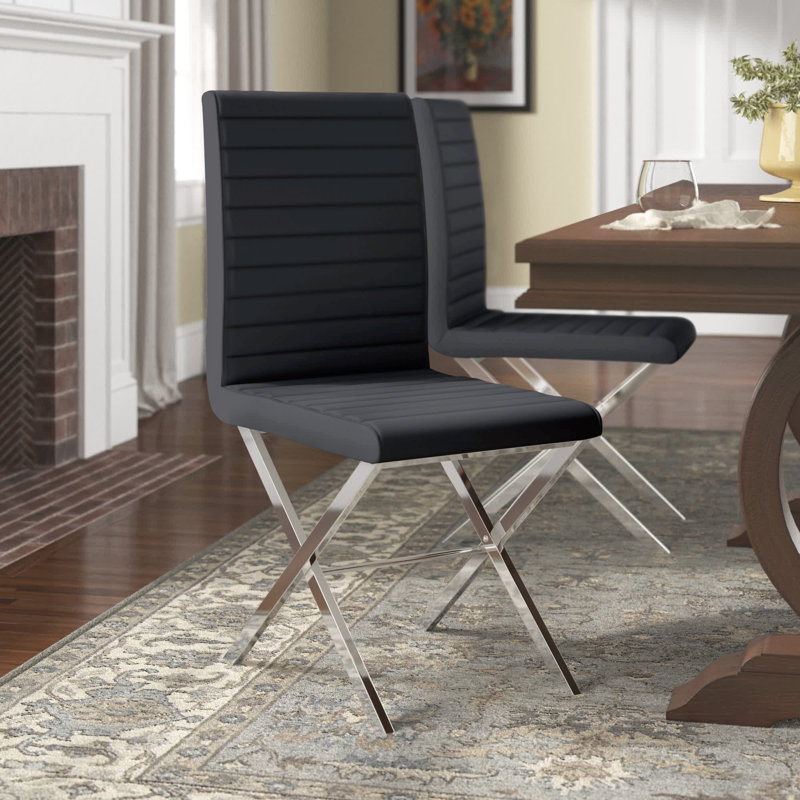 Chaise d'appoint rembourrée Tupper, gris, Doré